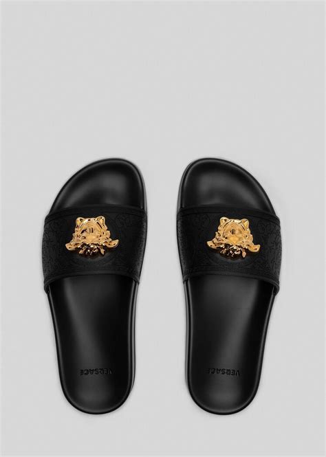 women's versace slides|versace flip flops women's.